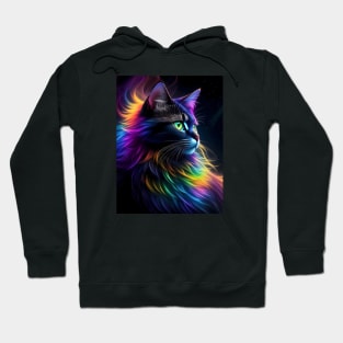 Beautiful Furry Black Cat Hoodie